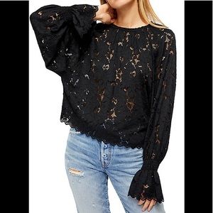 Free People Olivia Lace Top NWT